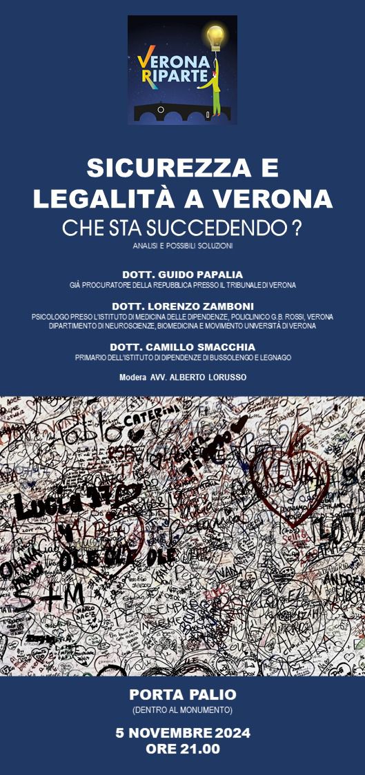 Verona Riparte con Guido Papalia, Lorenzo Zamboni e Camillo Smacchia contro il degrado